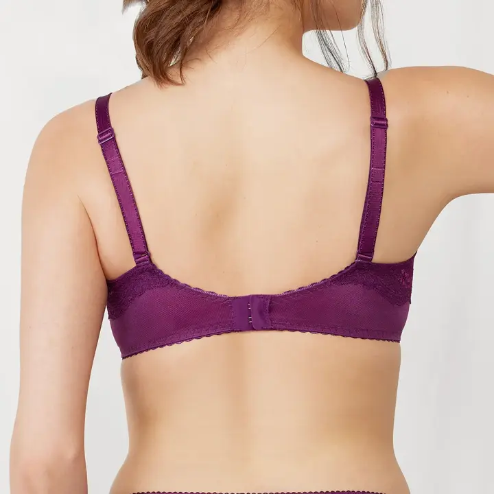 【SALE】トリンプ プレミアム ゴールドレーベル4004 ブラジャー(パッドなし), パープル, model image number 2