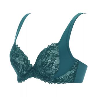 【SALE】癒しのブラ571 ブラジャー, グリーン, product image number 1