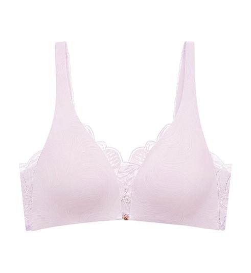 Triumph Florale Celestial เสื้อชั้นในไม่มีโครง แบบคัพบาง - Tender purple - ไม่มีโครง