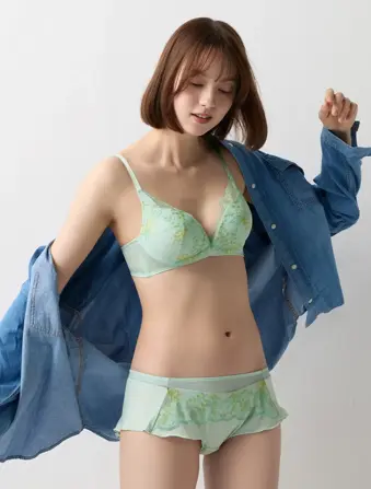 夢みるブラ ノンワイヤー ブラジャー レインボーリリー