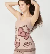 【WEB/アウトレット限定】スロギーG063 ハローキティ インナートップ, オレンジ, model image number 0