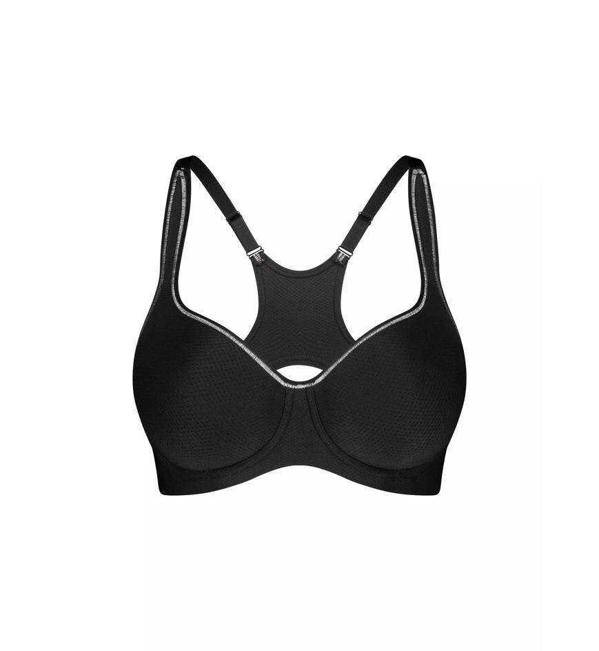 Triumph TRIACTION RACERBACK SPORTS BRA - Black - Wired