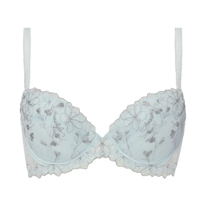 【WEB/アウトレット限定】チャーミングラマー(R) ブラ＆ショーツセット ラインアートステッチ【一部カラーSALE】, ブルー, product image number 0