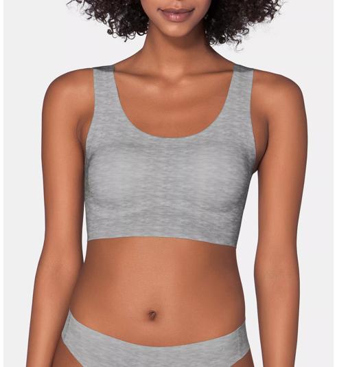Triumph SLOGGI ZERO FEEL BRA TOP - Light grey melange - Bra Top