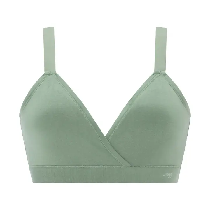 スロギー フリー オールラウンド ハーフトップブラ ラージ【一部カラーSALE】, グリーン, product image number 0