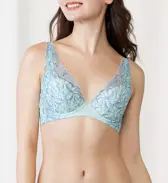 【SALE】天使のブラ(R) スリムライン582 ブラジャー, ブルー, model image number 0