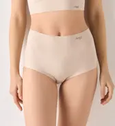 【WEB限定】綿混タイプ(スロギーG028)　マキシショーツ, ベージュ, model image number 0