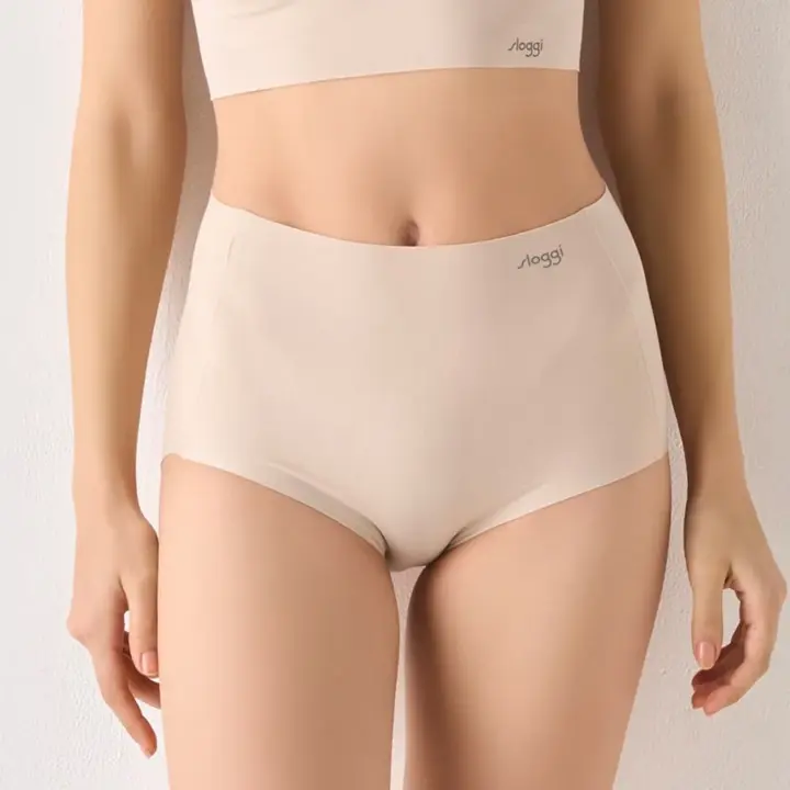 【WEB限定】綿混タイプ(スロギーG028)　マキシショーツ, ベージュ, model image number 0