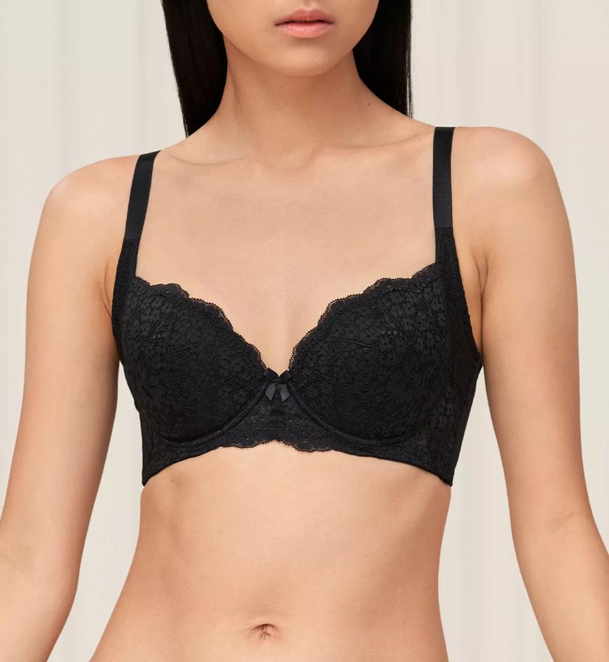 Triumph Simply Sculpt Blossom系列 鋼圈承托胸圍 - Black combination - 經典塑型