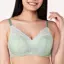 すっきり包み込むブラ585ブラジャー(パッドなし)【一部カラーSALE】, グリーン, model image number 0