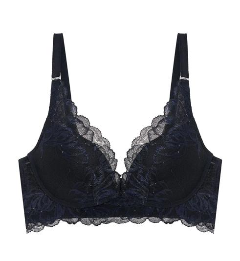 Triumph Shimmer Bloom 系列無鋼圈集中提升胸圍 - Black - 無鋼圈胸圍