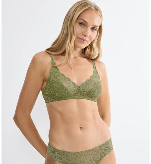 Triumph Modern Soft + Cotton Underwired Bra – Neutral Beige, 38DDD, Moulded Cup With Comfort Wire