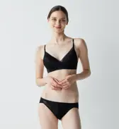 エス バイ スロギー シャイン ノンワイヤーブラ, ブラック, model image number 1