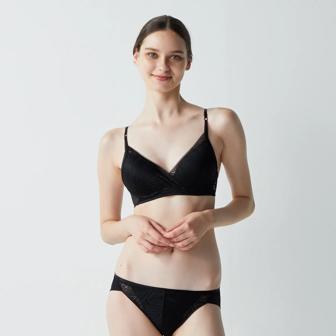 エス バイ スロギー シャイン ノンワイヤーブラ, ブラック, model image number 1