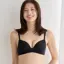 スムース ノンワイヤー ブラジャー, ブラック, model image number 0