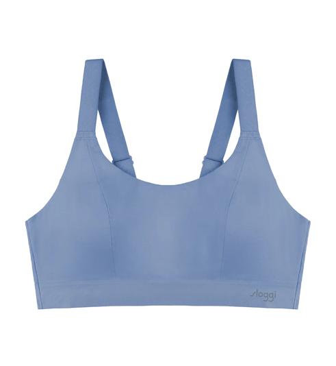 Triumph SLOGGI BASIC SPORTY COOL เสื้อชั้นในแบบสปอร์ตคอกลม - Chambray - ไม่มีโครง