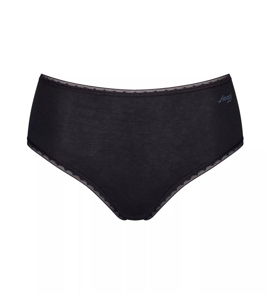 Sloggi SLOGGI GO HIGH WAIST 2 PACK - Black - Full Brief