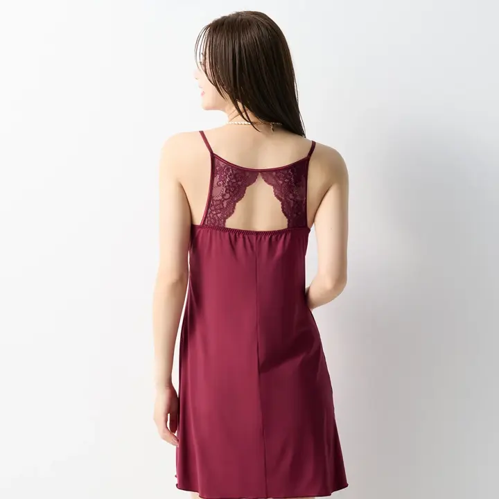 スリップ ビューティー＆ローズ, レッド, model image number 1