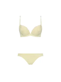 エントリーコレクション 寄せブラ ブラ＆ショーツセット クワイエットフリル