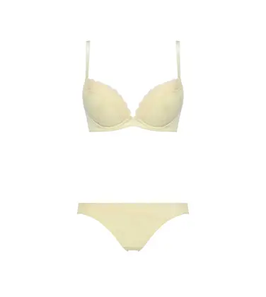 エントリーコレクション 寄せブラ ブラ＆ショーツセット クワイエットフリル