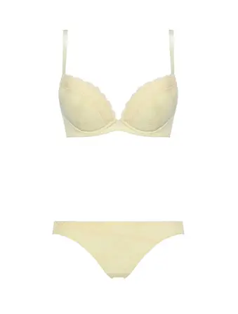 エントリーコレクション 寄せブラ ブラ＆ショーツセット クワイエットフリル
