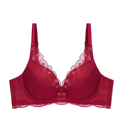 Triumph Aqua Carnival Deep V Wired Push Up Bra - Rosso masai - Plunge Bra