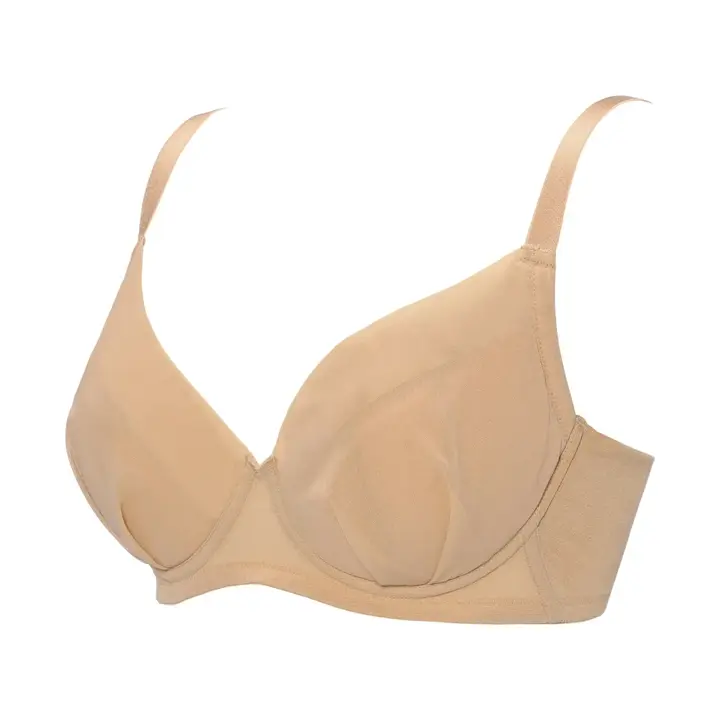 小さくしたいブラ 無理なく着やせ645 ブラジャー(パッドなし), ベージュ, product image number 2