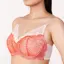 すっきり包み込むブラ585ブラジャー(パッドなし)【一部カラーSALE】, オレンジ, model image number 4