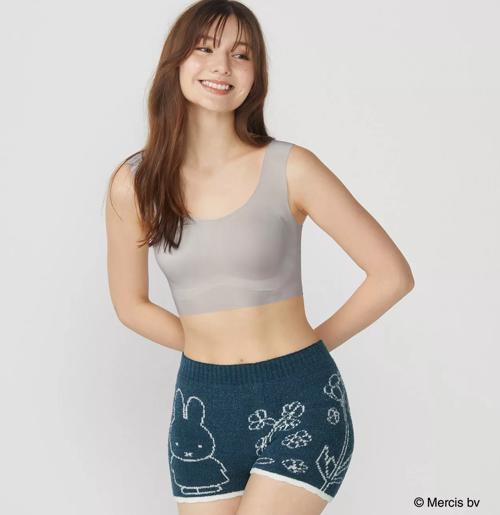 【SALE】スロギー ミッフィーコラボ あったか ニットパンツ, ブルー, model image number 2