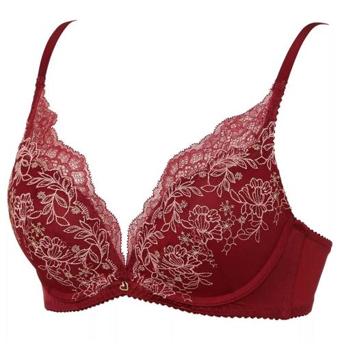 【SALE】夢みるブラ Deep V ブラジャー バレリーナズ ドリーム, レッド, product image number 2