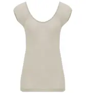 【SALE】シルク入り インナー5260 フレンチ袖トップ, ホワイト, product image number 0