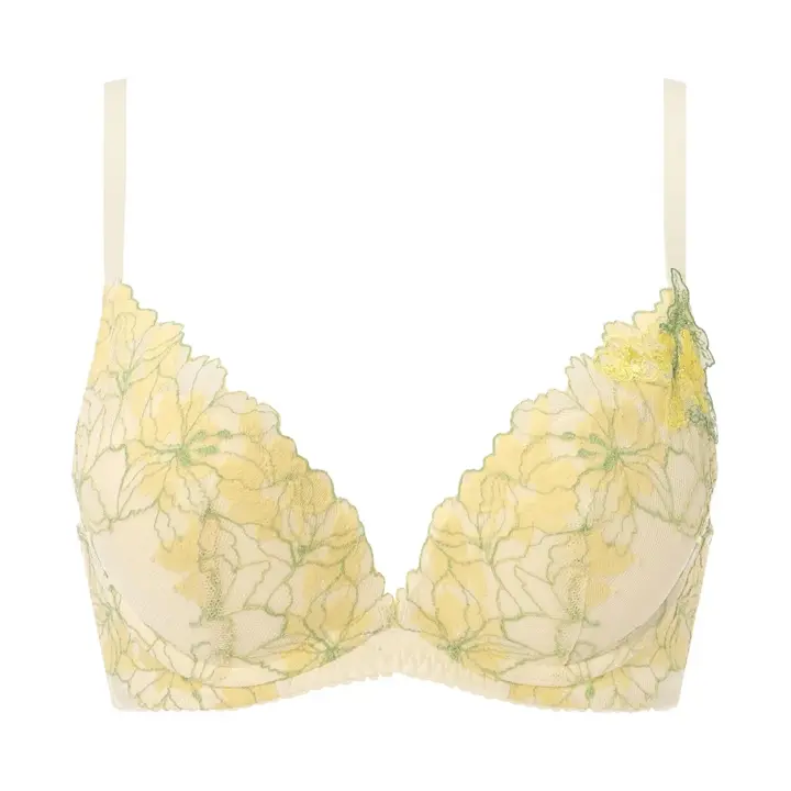 夢みるブラ DeepV ブラジャー マイブロッサムブーケ, ホワイト, product image number 0