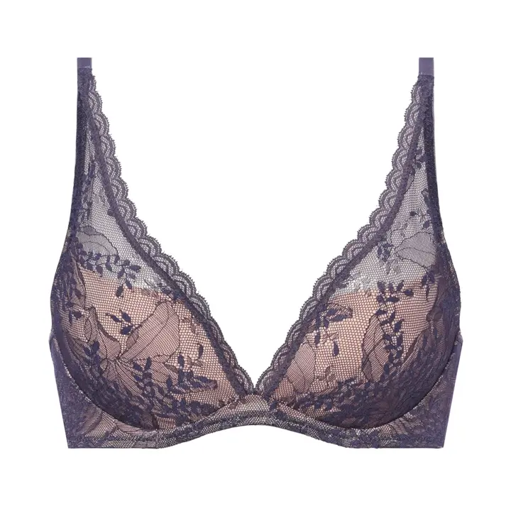 【SALE】雲ふわりブラ ブラジャー メロウボタニカル, グレー, product image number 0