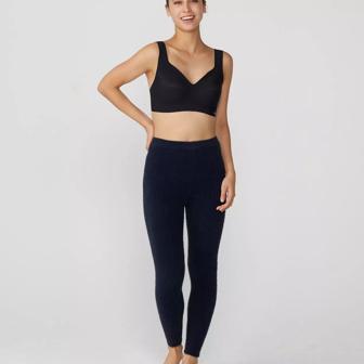 【SALE】スロギー ホームウェア 9分丈ニットパンツ, ブルー, model image number 1