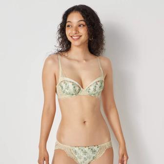 【SALE】レギュラーショーツ ハートブルームガーデン, ベージュ, model image number 1