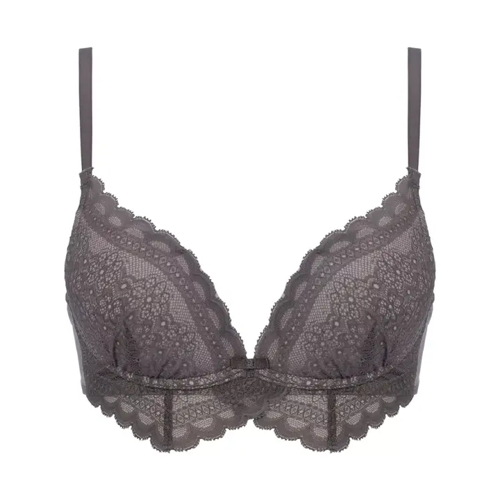 【SALE】夢みるブラ ノンワイヤー ブラジャー デイジーガーデン, グレー, product image number 0