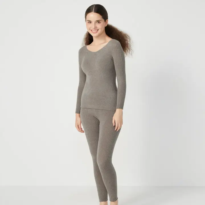 スロギー ホイップタッチ 9分丈ニットパンツ【一部カラーSALE】, , model image number 5