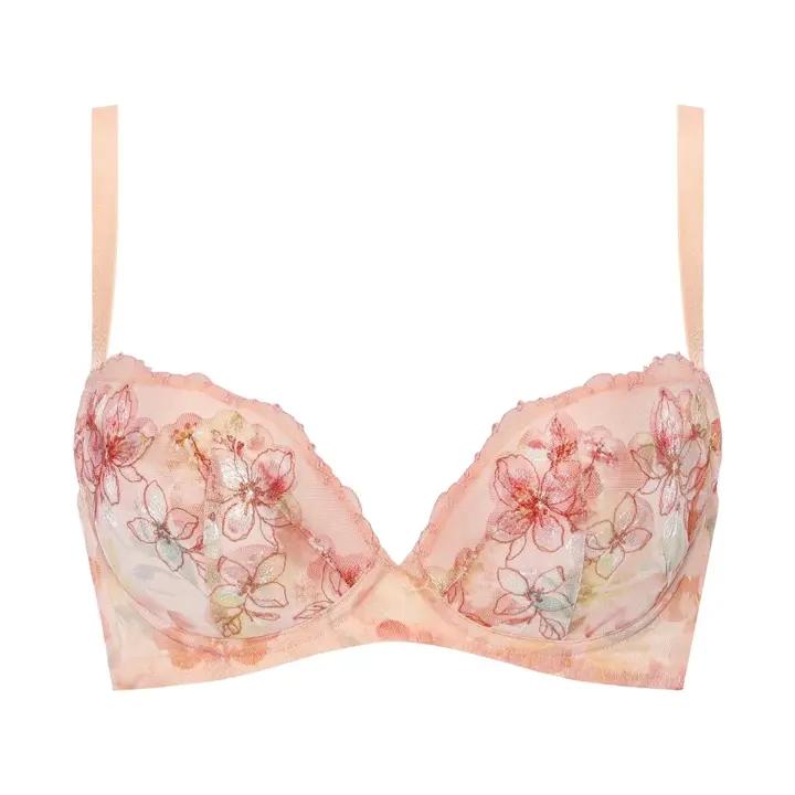 天使のブラ さら凛スリム654 ブラジャー, オレンジ, product image number 0