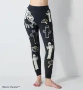 スロギーG073 ムーミン 9分丈ニットパンツ, ブルー, model