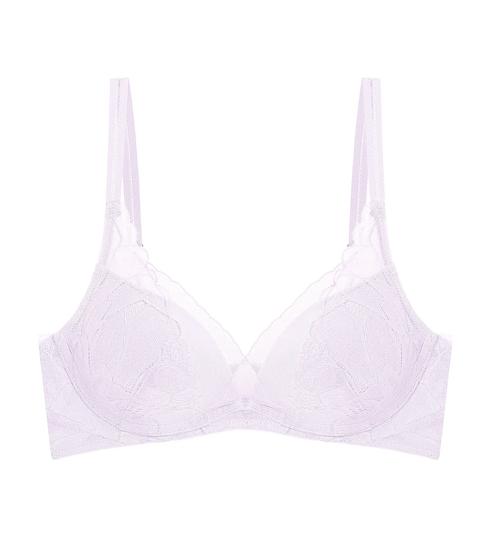 Triumph Botanic Non-Wired Push Up Deep V Bra - Iris - Push Up Bra