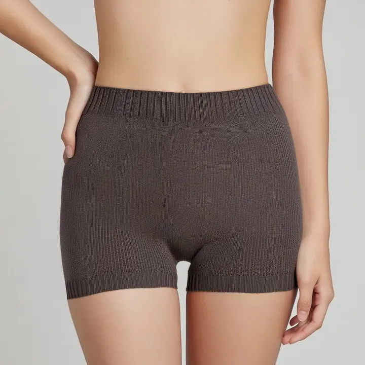 スロギー “ほっ”とアイテム(ミニウォーマー) ニットパンツ, グレー, model image number 0