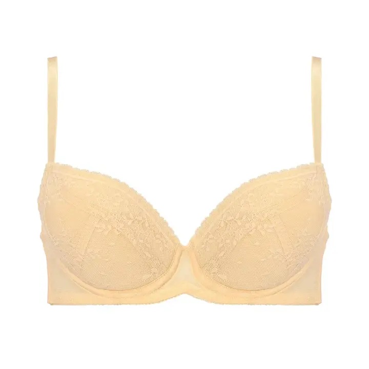 【SALE】エントリーコレクション 3/4カップブラ ブラ＆ショーツセット(ロマンテック レース), ベージュ, product image number 0