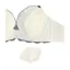 Daily Plus  脇高ブラ ブラ＆ショーツセット ボタニカルモザイク, ホワイト, product image number 3