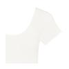 コットン100％ 高級綿 インナー5310  2分袖トップ【一部カラーSALE】, ホワイト, swatch
