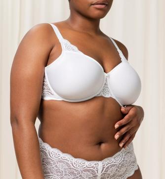 Triumph Amourette 300 Underwire Bra for Women, Premium Full Coverage Bra,  No Padding, Available in Plus Sizes - 32B, Black at  Women's Clothing  store