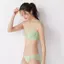 【SALE】チャーミングラマー 脇高 エアリー ブラジャー ダズリングサマー, グリーン, model image number 0
