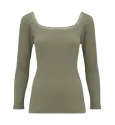 【SALE】7分袖トップ 温調インナー, グリーン, product image number 1