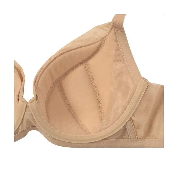 小さくしたいブラ 無理なく着やせ645 ブラジャー(パッドなし), ベージュ, product image number 3