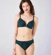 天使のブラ スリムライン644 レギュラーショーツ, グリーン, model image number 1