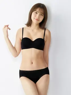ストラップレス ハーフカップブラ ブラジャー2(ストラップ取り外し可) シグネチャースムース